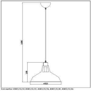 LUCIDE Industriální závěsné osvětlení na lanku BRASSY-BIS 43401/31/30