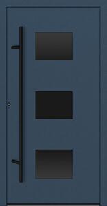 Hliníkové vchodové dveře FM Turen Premium P90 M310 BLACKLINE modrá RAL5011