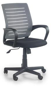 Kancelářská otočná židle SANTANA - látka, černá/šedá
