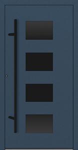 Hliníkové vchodové dveře FM Turen Premium P90 M311 BLACKLINE modrá RAL5011