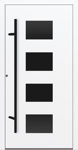 Hliníkové vchodové dveře FM Turen Premium P90 M311 BLACKLINE bílá RAL9016