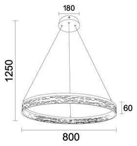 LED Stmívatelný lustr na lanku ALIANZ LED/60W/230V 3000-6000K + dálkové ovládání