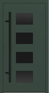Hliníkové vchodové dveře FM Turen Premium P90 M311 BLACKLINE zelená RAL6009