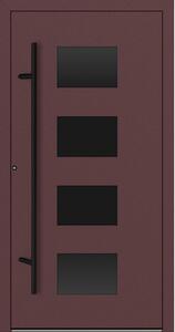 Hliníkové vchodové dveře FM Turen Premium P90 M311 BLACKLINE červenohnědá RAL3099