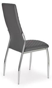 Jídelní židle RAINER – ocel, ekokůže, více barev Tmavě šedá