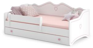 Dětská postel EMKA Barva: bílá / růžová