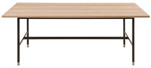 Dubový jídelní stůl Woodman Jugend II. s kovovou podnoží 200x95 cm