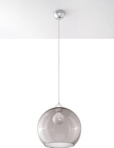 SOLLUX LIGHTING Závěsné osvětlení BALL, 1xE27, 60W, 30cm, kulaté, grafitované SL.0250
