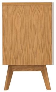 Šedá dubová komoda Woodman Avon 128 x 42 cm