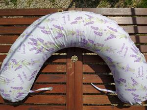 KHC Kojící těhotenský relaxační polštář Miki Obrovský Levandule Pratelný potah O=240cm