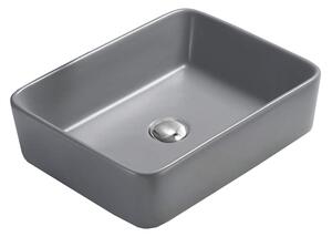 Mexen Catia umyvadlo na desku 48 x 37 cm, světle šedá mat - 21314861