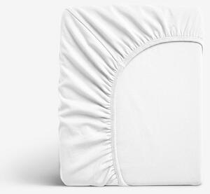 Goldea jersey elastické prostěradlo - bílé 90 x 200 cm