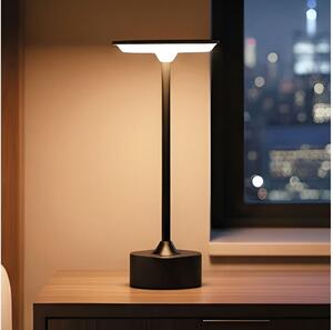 LED Stmívatelná nabíjecí stolní lampa NEW YORK LED/1,8W/5V 1200 mAh černá