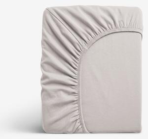 Goldea jersey elastické prostěradlo - šedohnědé 90 x 200 cm