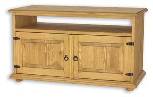 RV700 dřevěný televizní stolek z přírodní borovice Drewmax (Povrch přírodní vosk!)