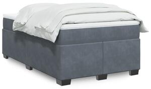 Box spring postel s matrací tmavě šedý 120x190 cm samet 3285270