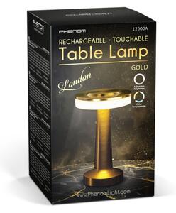 LED Stmívatelná nabíjecí stolní lampa LONDON LED/2W/5V 400 mAh zlatá