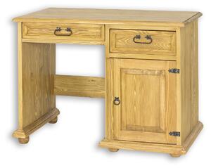 BR701 dřevěný psací stůl z přírodní borovice Drewmax (Povrch přírodní vosk!)