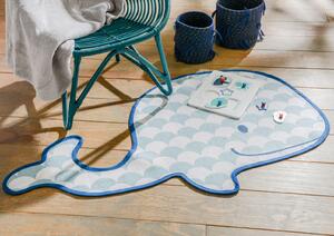 Amadeus les Petits Dětský koberec velryba modrý 75 x 120 cm