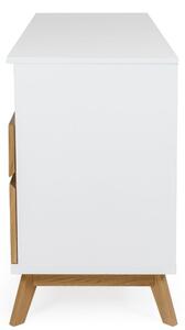 Bílá březová komoda Woodman Bilbao 140 x 45 cm