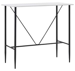 Barový stůl bílý 120 x 60 x 110 cm MDF
