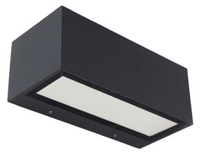 LUTEC Venkovní LED nástěnné osvětlení GEMINI, 20W, teplá bílá, IP54, šedé 5189112118
