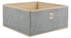 MSV prodyšný zásuvkový box, šedý, polypropylen, 26,5 x 26,5 x 13 cm