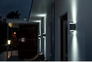 LUTEC Venkovní nástěnné osvětlení FOCUS, 2xGU10, 35W, šedé, IP44 5604011118