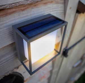 LUTEC Venkovní LED nástěnné solární osvětlení s čidlem CURTIS, 3W, teplá bílá, IP54 6934601118