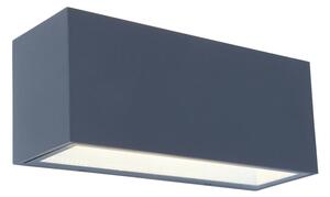 LUTEC Venkovní LED nástěnné osvětlení GEMINI, 42W, denní bílá, IP54, šedé 5189104118