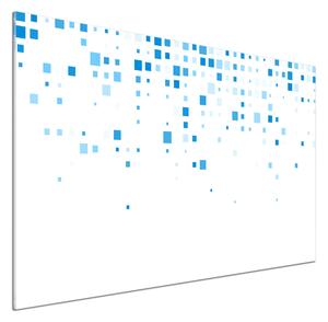 Panel lacobel Modré čtverce pl-pksh-100x70-f-100521410