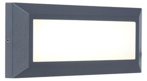 LUTEC Venkovní LED nástěnné osvětlení HELENA, 10,5W, denní bílá, IP54, šedé 5191601118