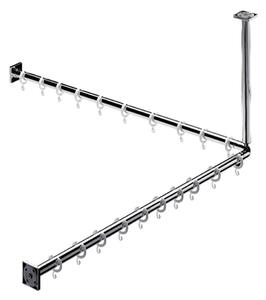 Emco System 2 - Sprchový závěs 983 mm, chrom-bílá 358700122