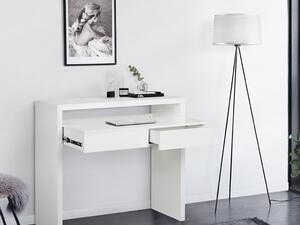 Bílý pracovní stůl Woodman Console III. 100x36 cm