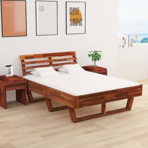 Rám postele masivní akáciové dřevo 140 x 200 cm
