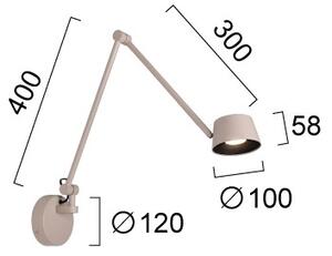 LED Stmívatelná nástěnná lampa SAVINA LED/9W/230V béžová