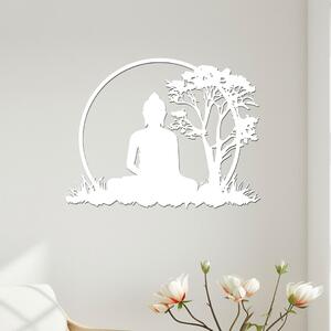 Dřevo života | Dřevěný obraz Ranní meditace | Rozměry (cm): 40x31 | Zvolte barvu dekoru: Bílá