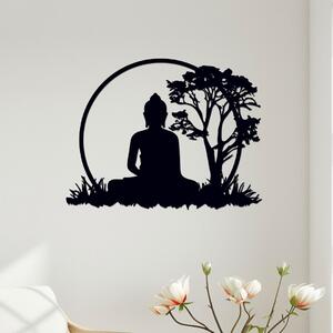 Dřevo života | Dřevěný obraz Ranní meditace | Rozměry (cm): 40x31 | Zvolte barvu dekoru: Černá
