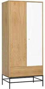 Dubová šatní skříň Woodman Flora 190 x 80 cm