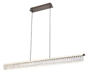LED Lustr na lanku ALBA LED/39W/230V šedá/čirá