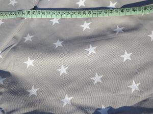 Bavlněná látka Hvězdy na šedé Plátno metráž š.160 cm