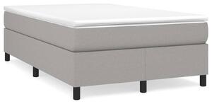 Box spring postel s matrací světle šedá 120x190 cm textil 3269683