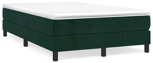 Box spring postel s matrací tmavě zelená 120x190 cm samet 3269680