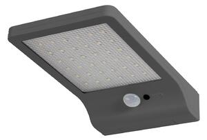 LEDVANCE Venkovní LED solární nástěnné osvětlení DOORLED, 3W, denní bílá, IP44, stříbrné