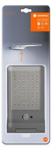 LEDVANCE Venkovní LED solární nástěnné osvětlení DOORLED, 3W, denní bílá, IP44, stříbrné