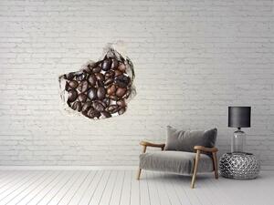 Nálepka 3D díra na zeď Zrnka kávy nd-p-32952308
