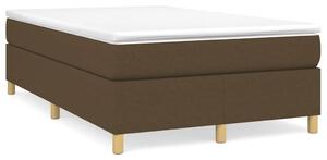 Box spring postel s matrací tmavě hnědá 120x190 cm textil 3269693