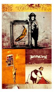 Fototapeta - Koláž - Banksy 50x1000 + zdarma lepidlo