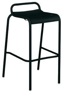Černá kovová barová židle Fermob Luxembourg 78,5 cm
