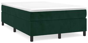 Box spring postel s matrací tmavě zelená 120x190 cm samet 3269706